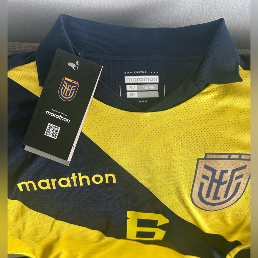 Marathon Authentic Ecuador Copa America 2024 Willian Pacho Jersey Men’s Sz: M - Picture 5 of 9